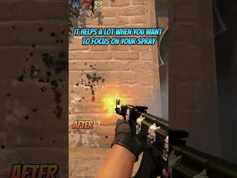 REMOVE VIEW MODEL RECOIL #csgo #shorts