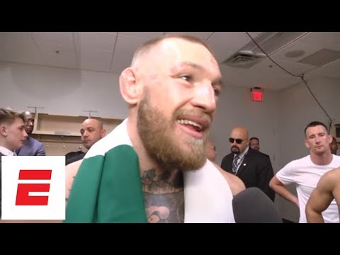 Conor McGregor reacts to losing to Floyd Mayweather [FULL post-fight interview] | ESPN Archive