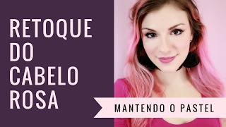 Cabelo Rosa 🌸 Pintando e Retocando a Cor Fantasia em Casa | Mari Santarem