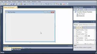 Visual Basic Tutorial - 188 - Favorites Part 1 Creating The GUI