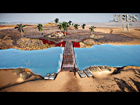 ROMANS & WW2 BLOCK THE BRIDGE AGAINST ZOMBIES - ULTIMATE EPIC BATTLE SIMULATOR 2 -