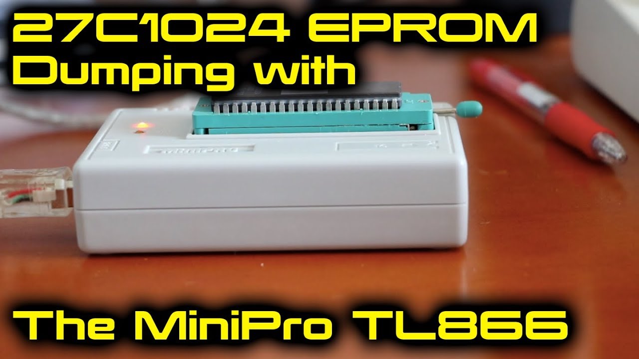 27C1024 EPROM Dumping with the MiniPro TL866