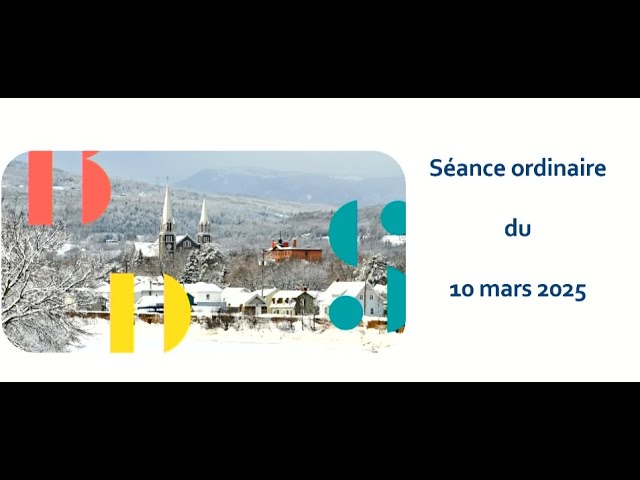 Conseil de ville de Baie-Saint-Paul – mars 2025
