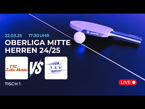 TTC Zella-Mehlis vs. TSV Elektronik Gornsdorf | Tischtennis Saison 24/25 - Tisch 1