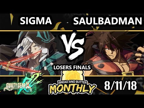 BnB 5 GGXRD - sigma (Raven) Vs. Saul Badman (Sol) Guilty Gear Xrd REV 2 Losers Finals