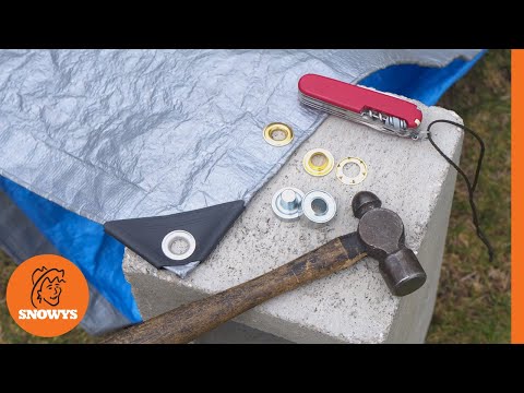 How to put eyelets into a tarp