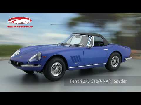 KK-Scale 1:18 Ferrari 275 GTB/4 NART Spyder year 1967 blue