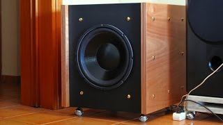 15'' DIY DAYTON SUB - Building images- video/audio demo- audio tones demo