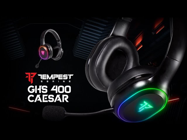 Tempest GHS400 Caesar Auriculares Gaming RGB Wireless 2.4 Ghz y Bluetooth