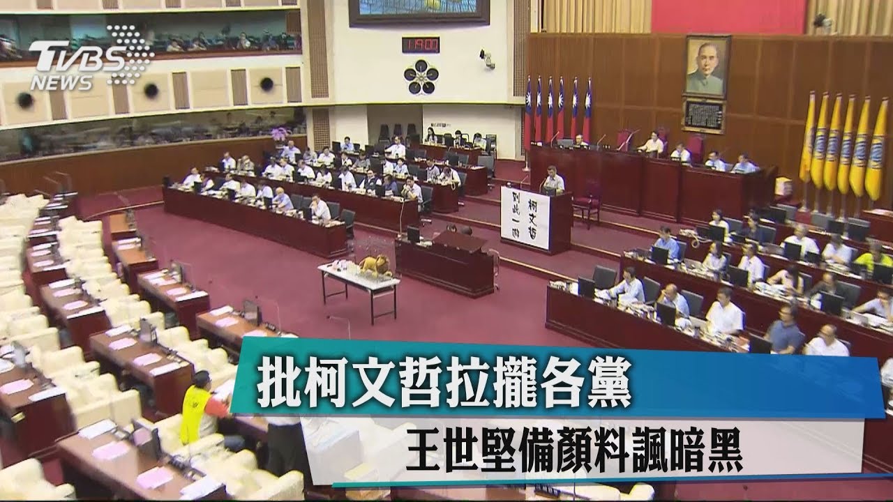 批柯文哲拉攏各黨　王世堅備顏料諷暗黑