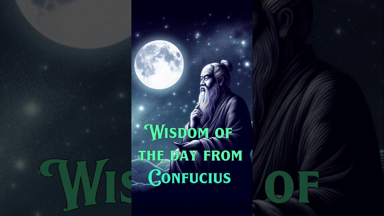 Wisdom of the day from Confucius