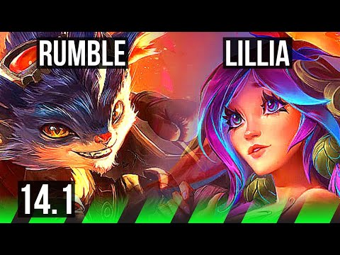 RUMBLE vs LILLIA (JNG) | 10/2/9, 700+ games | NA Master | 14.1