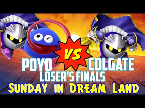 Poyo (Gooey/Meta Knight) vs Colgate (Meta Knight) - Kirby Fighters 2 - Sunday in Dream Land #4