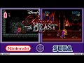 Beauty And The Beast Super Nintendo VS Sega Genesis Side By Side Comparison Graphics