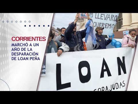 A UN AÑO SIN LOAN, UN GRUPO DE PERSONAS MARCHÓ EN CORRIENTES