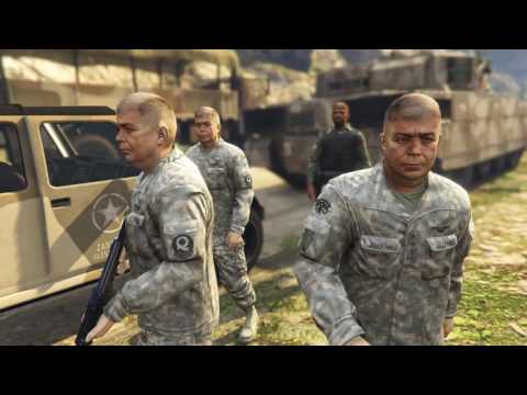 Army Convoy Ambush | GTA V