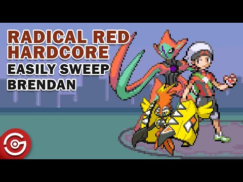 Pokemon Radical Red 3.1 Hardcore Mode - How to Easily Beat Brendan (Safari Zone)