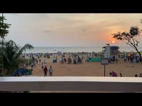 Calangute beach Goa | Sunset Timelapse