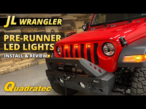 Quadratec Pre-Runner LED Light Kit Install & Review for Jeep Wrangler JL