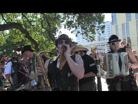 Emperor Norton's Stationary Marching Band at Honk! TX 2012