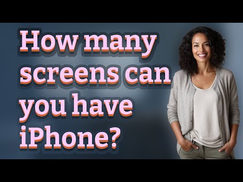 How many screens can you have iPhone?