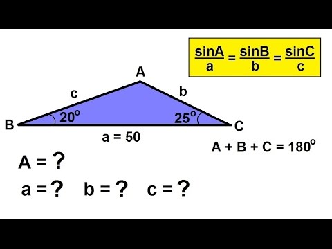 PreCalculus - Trigonometry: The Law of Sines (4 of 15) Example of AAS (Angle-Angle-Side)