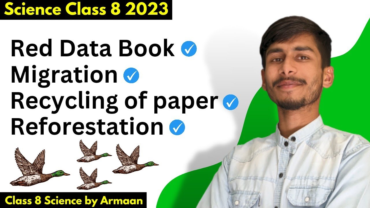 Red Data Book, Migration, Recycling, Reforestation! Conservation Of Plants and Animals - Class 8