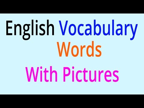 English Vocabulary Words Learn English Vocabulary With Pictures
