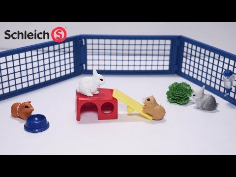 SCHLEICH „Naminiai gyvūnai“ Rinkinys - Triušių ir jūrų kiaulyčių gardas video