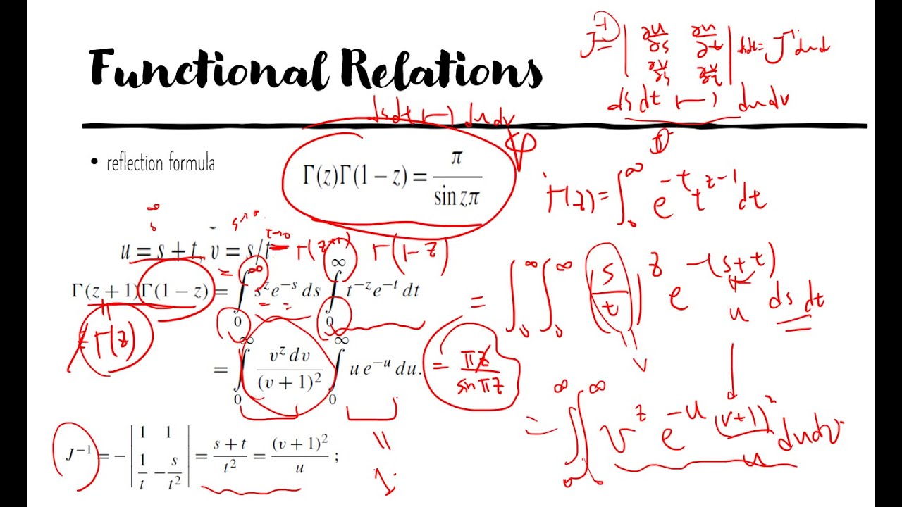 Gamma function lecture 2 Prove the Reflection formula
