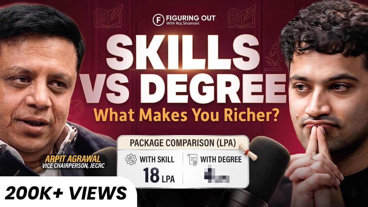 Degrees vs Skills Debate: ROI, Jobs, IITs & Real Career Outcomes | Arpit Agrawal | FO496 Raj Shamani