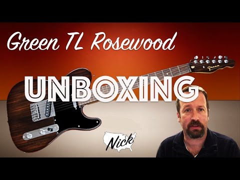 Green Rosewood TL Unboxing - Telecaster Goodness by Way of Sweden! Lundgren Pickups!