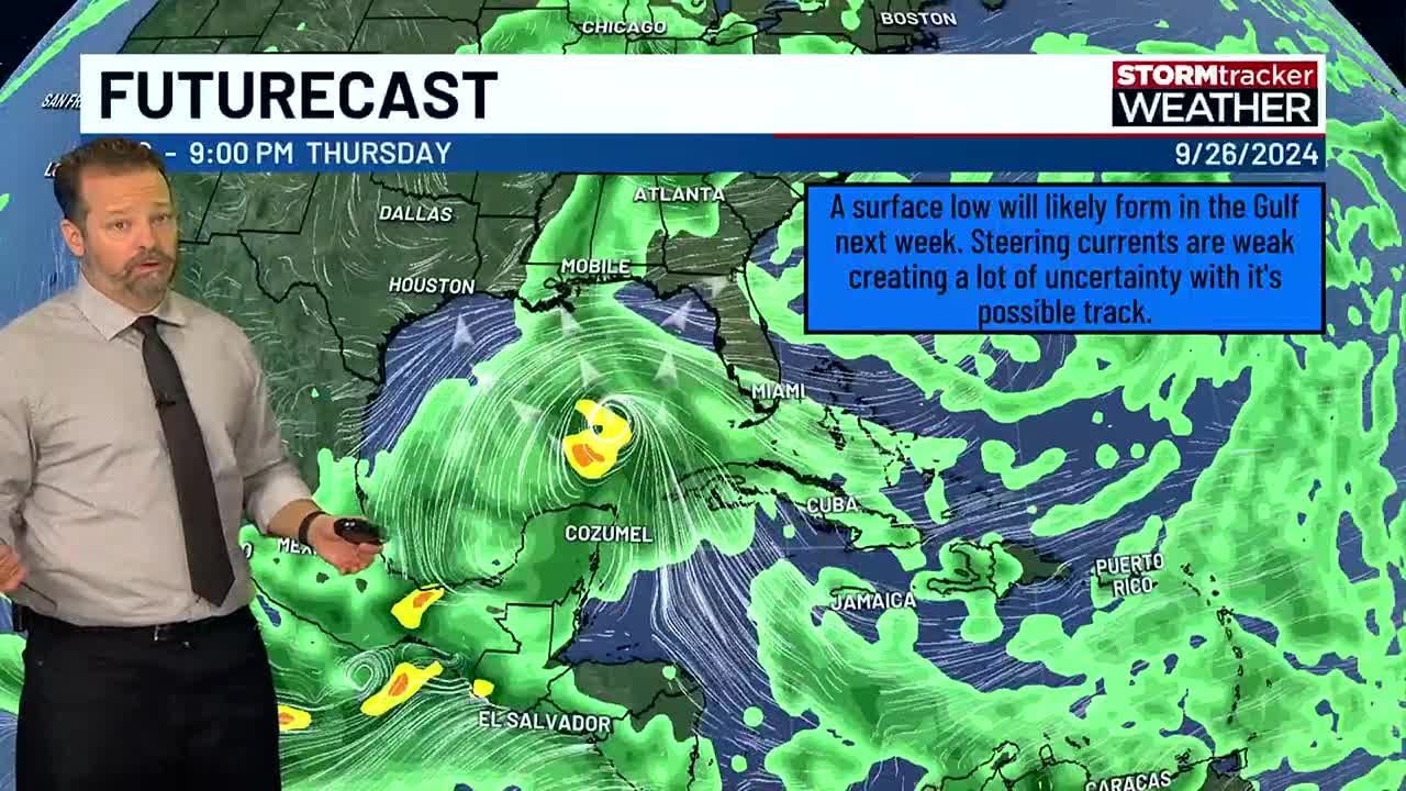 Eyes on Gulf for possible tropical development, track uncertain