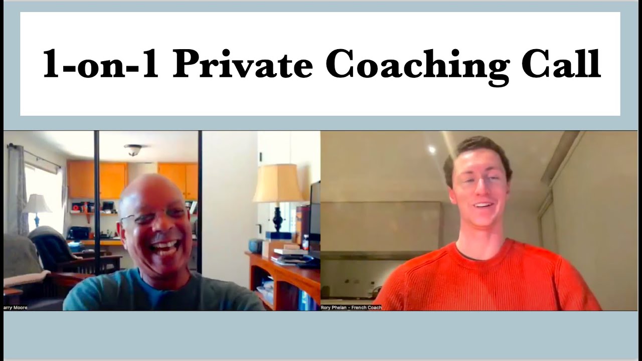 How LARRY is Learning FRENCH with Me - LIVE Student Coaching Call