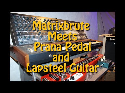 Arturia Matrixbrute Meets Vibraslide and lap steel guitar