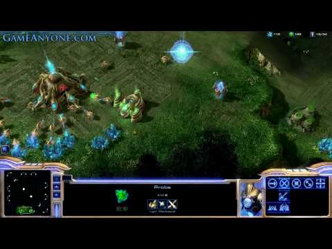 Starcraft 2 Beta - Protoss on Lost Temple 1/4