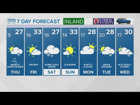 NEWS CENTER Maine Weather Video Forecast