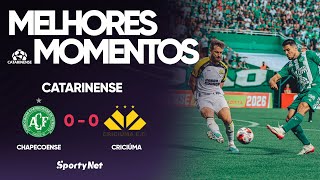 PLACAR ZERADO, MAS CHAPE CLASSIFICADA! Chapecoense 0 x 0 Criciuma - Melhores Momentos - Catarinense