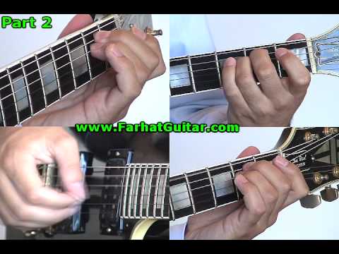 Fade to Black Metallica Guitar Lesson part 2 www.Farhatguitar.com