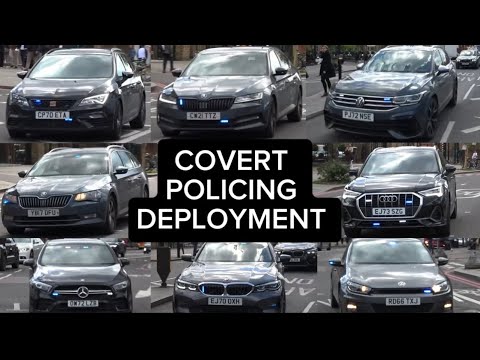 *Specialist Unit* Eight Unmarked police cars  Scramble on a unknown operation | metropolitan police 