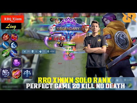 RRQ XINN !! LING BEST BUILD 2020 - PERFECT GAMEPLAY 20 SKILL NO DEATH - Mobile Legends by IChiToI