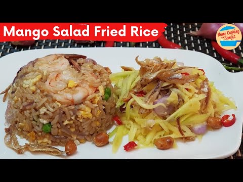 Prawn Fried Rice with Thai Mango Salad Recipe