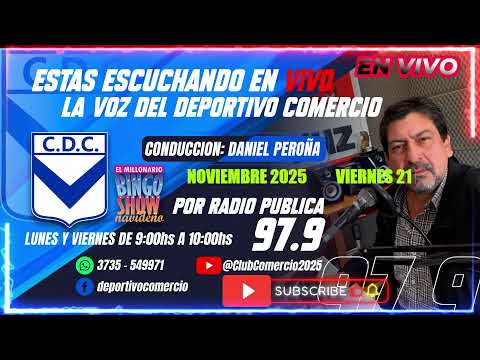 Emisión en directo de Club Comercio, Bingo Show Navideño..Santa Sylvina Chaco