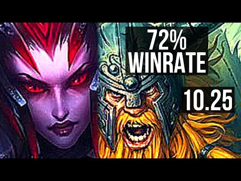 ELISE vs OLAF (JUNGLE) | 72% winrate, 10/2/6, Godlike | EUW Diamond | v10.25