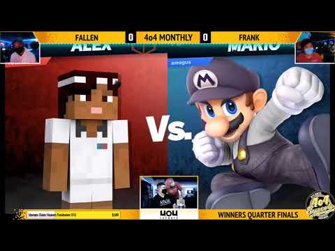 SSBU - 4o4 Smash Monthly - VA| Fallen (Steve) vs Frank (Mario) - Winners Quarter-Final