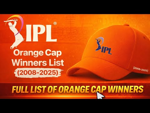 Complete IPL Orange Cap Winners List |🏆🧢 All Seasons (2008–2025) #ipl #orangecap