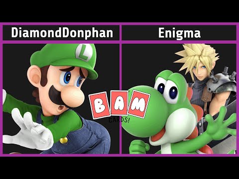 Smash @ BAM Cards 14 - DiamondDonphan (Luigi) vs. Enigma (Cloud, Yoshi) -  SSBU Tournament