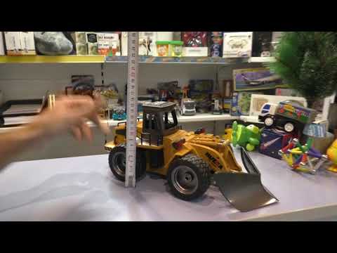 Радиоуправляемый колесный снегоуборщик Hui Na Toys 1:18 «Caterpillar» 1586, 2.4G, металлический