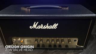 Video thumbnail for Marshall ORI20H Origin 20W Valve Head | Gear4music demo by Gear4music Guitars