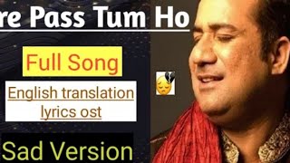 Download lagu Mere Pass Tum Ho Lyrics with English Translation | Rahat Fateh Ali Khan | Mega Music mp3